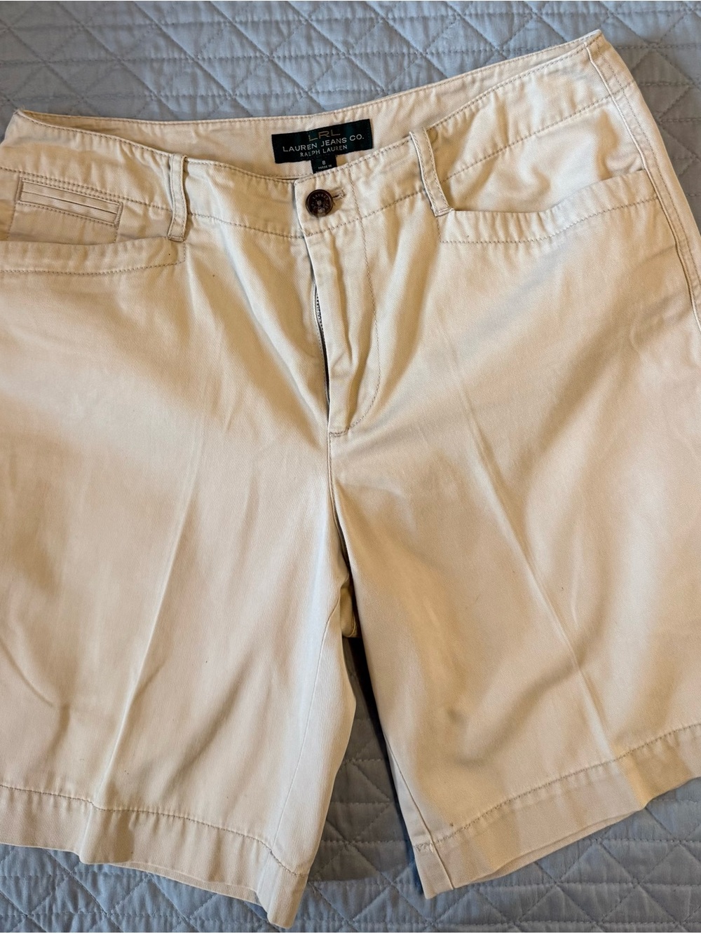 Ralph Lauren Cream/Tan Women's Bermuda Shorts